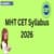 MHT CET Syllabus 2026 - Download PCM and PCB Syllabus PDFs